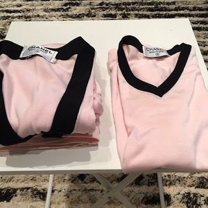 CHANEL Pretty in Pink Chanel Twin Sweater Set